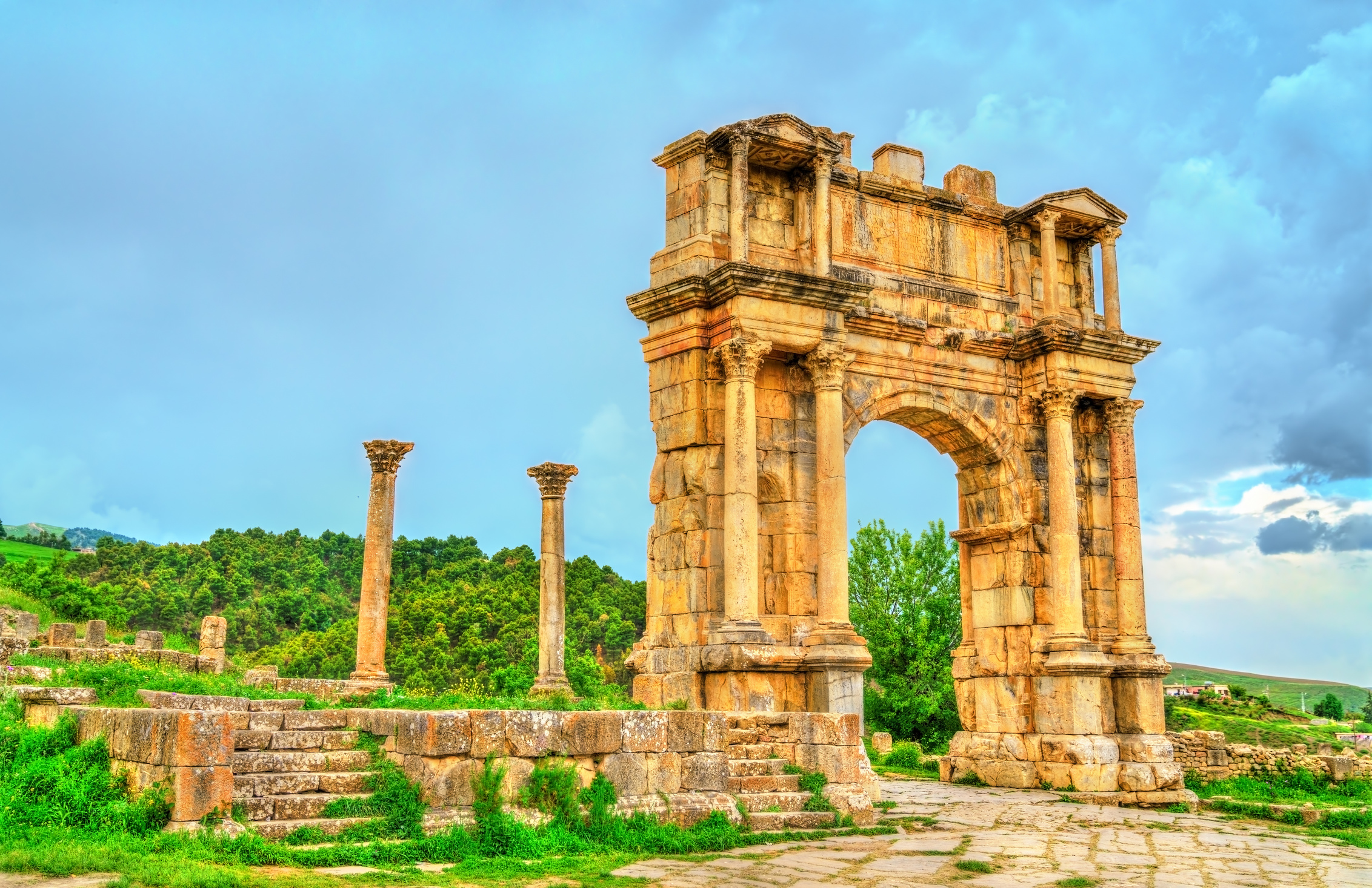 Arch of Caracalla at Djemila in Algeria